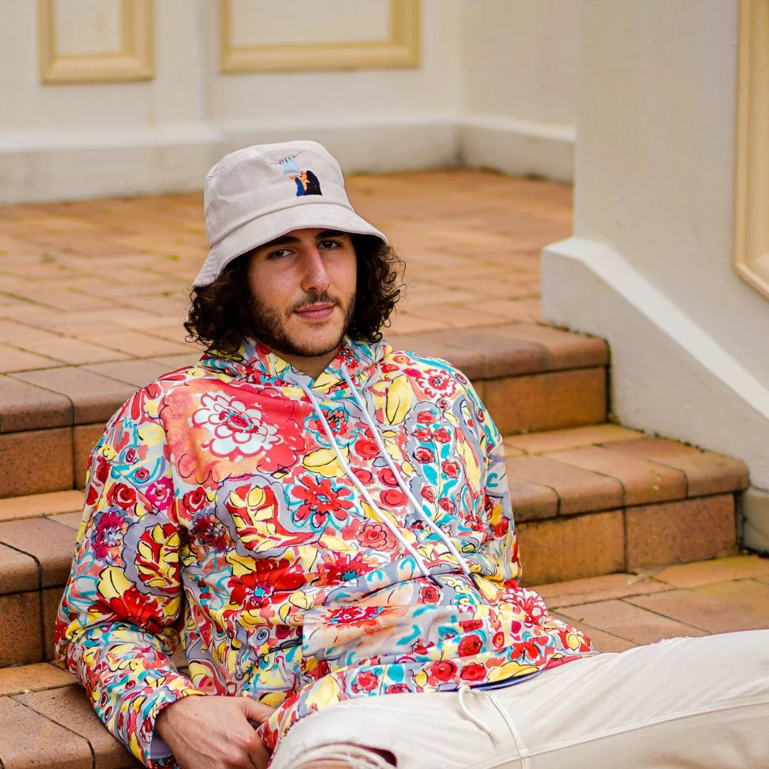 Goon Sack - White Corduroy Bucket Hat - Image 8