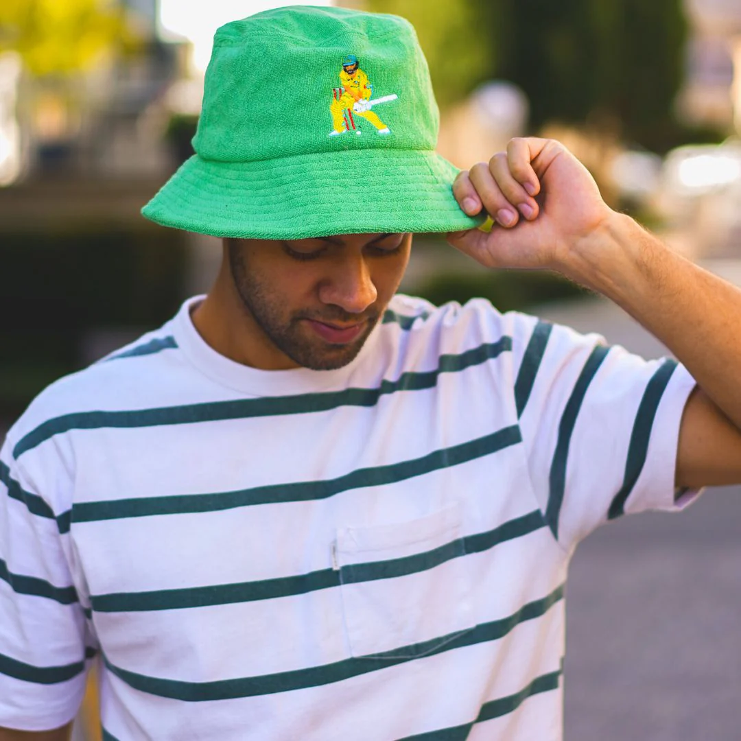 Reverse sweep - Green Terry Bucket Hat - Image 6